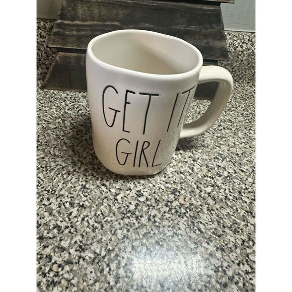 Rae Dunn Get It Girl Ceramic Coffee Tea Mug - Picture 1 of 1